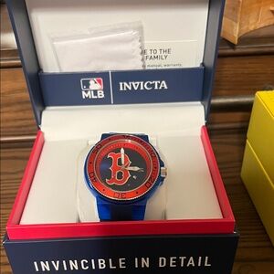 Invicta MLB Blue and Red Watch with Logo